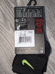Nike Unisex 3 Pack Lightweight Black Socks Size 5-7 EU 26-35