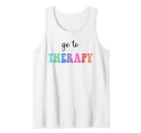 Go To Therapy Self Care Mental Health Matters Awareness Tank Top