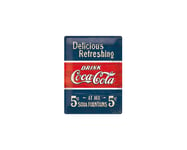 3D Metallskylt Coca Cola - Delicious 30x40