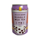 Mjölk Te Med Tapioka Pärlor i Taro Smak 315ml Ocean Bomb Taiwan