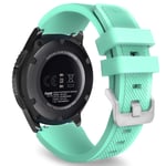 MoKo Strap Compatible with Samsung Galaxy Watch 3 45mm/Gear S3 Frontier/Classic/Galaxy Watch 46mm/Huawei Watch GT2 Pro/GT/GT2 46mm/Ticwatch Pro 3, 22mm Silicone Replacement Watch Band, Mint Green