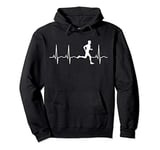 Running Hoodie for Men - Runner Heartbeat Hooded Sweatshirt Pullover Hoodie