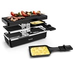 Tefal Appareil à raclette grill, 2 personnes, Format modulable, Prise intégrée pour brancher d'autres appareils, Compact, Plug & Share YY5249FB