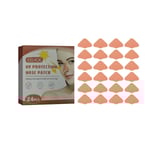 24 set solskydd näsplaster Ultravioletstrålar skydd nässkydd för män kvinnor sport solbränna utomhus  (YJD) Multicolor