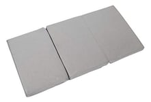 roba Matelas Bébé de Voyage Pliant safe asleep® - 60 x 120 cm Gris + Sac de Transport - Housse Amovible - Mousse Respirante et Équilibrée - Épaisseur 5,5 cm