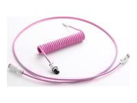 Cablemod Pro Series - Usb-Kabel - Usb (Hane) Avtagbar Till 24 Pin Usb-C (Hane) Avtagbar - Usb 2.0 - 1.5 M - Lindad - Strawberry Cream (White On Pink)