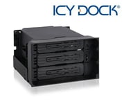 New ICY Dock MB830SP-B (Tray-Less) 3 Bay 3.5" SATA SAS HDD Hard Disk Mobile Rack