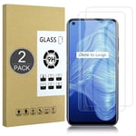 E-Hamii [2-Pack Tempered Glass Compatible with OPPO Realme 7(5G) ,9H Screen Protector Film[Scratch Resistant,High Definition,Bubble Free] 2.5D Double Defense For OPPO Realme 7(5G)