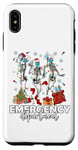 Coque pour iPhone XS Max Infirmière à bascule pour le service d'urgence de Noël