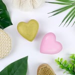 Feel Natural Bombe de Bain Moussant Coeur- Relaxation Détente - Cadeau Femme - Bien-Etre - Parfum Fraise - Rose et Doré - 1 x 120 grs - Ambiance Aromatherapie