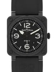 Pre-Owned Bell & Ross Instruments BR 03-92 Black Ceramic Mens Watch