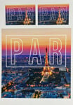 Paris Romance Duvet Cover & Pillowcases Sleepdown Bedding Quilt Set Single- King