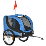Steel Dog Bike Trailer Pet Cart Carrier for Bicycle Kit Water Resistant with Hitch Coupler Travel