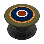 British RAF 1942 C1 Roundel - Air Force Royal WWII OD Green PopSockets Swappable PopGrip