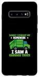 Coque pour Galaxy S10+ Camion poubelle de recyclage pour enfants et tout-petits