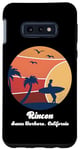 Coque pour Galaxy S10e Rincon Santa Barbara California Surf Vintage Surfer Beach