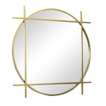 Large Round Gold Wall Mirror 97cm X 97cm