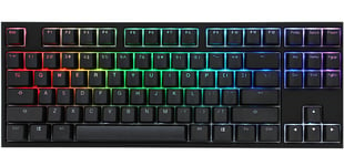 Ducky One 2 RGB TKL tastatur USB Nordisk Sort