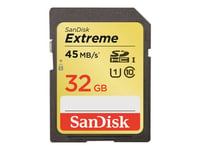 SanDisk Extreme - Carte mémoire flash - 32 Go - UHS Class 1 / Class10 - SDHC UHS-I
