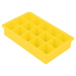 Ice Trays, NonToxic Ice Maker Mold, Ice Mould, Easy to Release Ice Cubes Maker, NonStick Home Coffe Shop for Whiskey Coffee(Yellow)