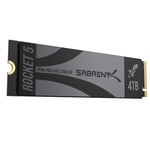 SABRENT Rocket 5 M.2 NVMe SSD 4TB PCIe GEN 5, 14Gbps X4 Internal Solid State Drive, 2280 Gaming Performance Hard Drive, Backward Compatible (SB-RKT5-4TB)