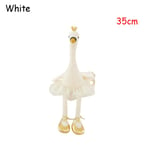 Ballet Swan Plush Toys Flamingo Doll Animal Stuffed White 35cm