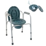 Mobiclinic - Chaise wc ou chaise percée Réglable Arroyo Chaise d'urinoir avec accoudoirs acier