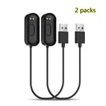 2x Usb Cable Charger Charging Dock Cradle Adapter For Xiaomi Mi Smart Band 4