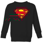 Official Superman Shield Kids' Sweatshirt - Black - 3-4 Years