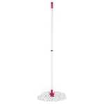 Kleeneze KL087799EU7 Deep Clean Mop - with Refill Head, Super Absorbent Microfiber Scrubbing Heads, Non-Scratch For Hard Floors, Tile/Laminate/Wood, Floor Scrubber Pad, Extendable Telescopic Handle