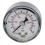 E.M.S Manometer 0-10 bar 50 mm bak