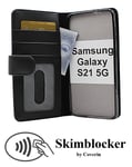Skimblocker Plånboksfodral Samsung Galaxy S21 5G (SM-G991B) (Svart)