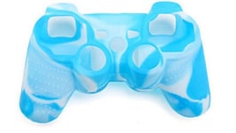 Silikongrep for kontroller, Playstation 3, Camouflage Blue