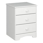 Durham Bedside Table 3 Drawers