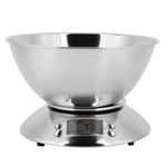 Digital Kitchen Food Scales,5kg/1g Precise Electronic Digital Kitchen Weighing Scales with LCD Display,Electronic Cooking Scale with Bowl Tray