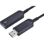 Fuj:tech USB A 3.2 Gen1 AOC-forlængerledning