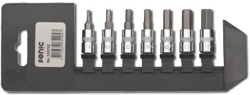 Hylssats 1/4" 1/8 - 3/8" (SAE)Med Hållare 7-delar Sonic