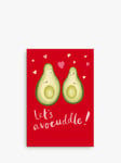 The Proper Mail Company Let's Avocuddle Valentine's Card