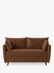 Swyft Model 08 Medium 2 Seater Faux Leather Double Sofa Bed, Chestnut