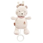 Fehn Peluche Musicale en Forme D’Ours - Doudou avec douce mélodie d'aide à l'endormissement "Berceuse de Mozart" - Jouets en voyage et à la maison - pour bébés et jeunes enfants