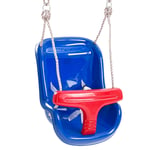 Red and Blue Deluxe Baby Swing Seat for Childrens Climbing Frame or Swing Frame