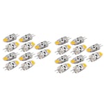 20x G4 LED-lampa 12v Dc Dimbar Cob Led G4-lampa 1,5w 360 strålvinkel för att ersätta 15w halogenlampa (wa- Perfet