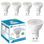 AcornSolution GU10 LED Light Bulbs, 5W, 420lm Spotlight Bulb, 6500k Cool White, 50W Halogen Bulbs Equivalent, AC 220V-240V (Pack of 5) [Energy Class A+]