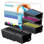 Pack de 30 cartouches noirs (18,2 Ml) et couleurs (14 Ml) compatibles pour EPSON 603 XL, 4100 4105 - Jumao -