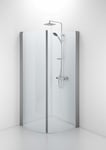 Contura Shower Space dusjdør, 62,3 cm, klart glass, aluminium profil
