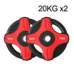 Barbell Plates Steel A Pair 2.5KG/5KG/10KG/15KG/20KG/25KG Olympic Weights 50mm/2inch Center Weight Plates For Gym Home Fitness Lifting Exercise Work Out Man and Woman (Color : 20KG/44lb x2)