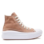 Tygskor Converse Chuck Taylor All Star Move A04672C Taupe/Red