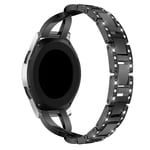 Hama Fit Watch 6910 Smalt länkarmband med glittrande stenar, svart