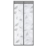 Warm Windproof Door Curtain, Keep Snowstorm Thicken Magnetic Door Curtain Bi Fold Door Easy Install, for Air Conditioner Heater Room/Kitchen -B-80x205CM