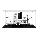 EcoGo Acrylic Display Case for Lego 21317 Ideas Disney Steamboat Willie,Dustproof Display Box for Models Collectables (Only Case) (2mm)